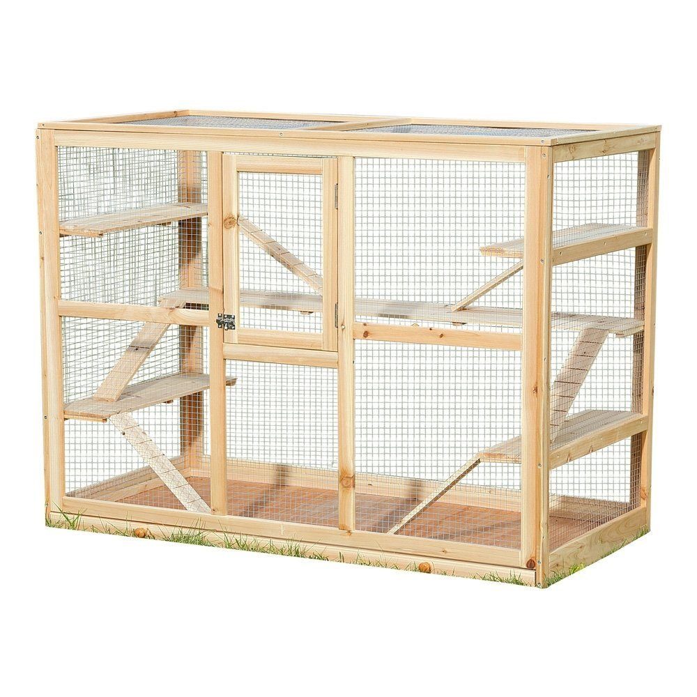 Mucola Kleintierkäfig Nagerkäfig XXL Villa Hamsterkäfig Mäusekäfig Kleintierkäfig, verzinkt