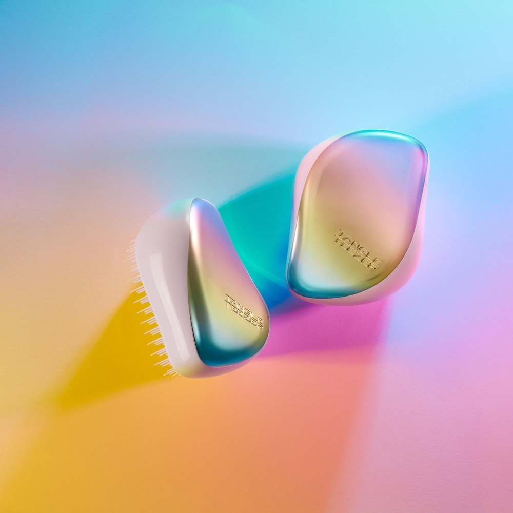 Tangle teezer Tangle Teezer Compact Styler Pearlescent Matte Chrome Brosse à cheveux compact