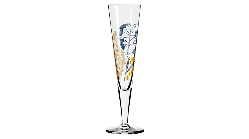 RITZENHOFF Champagnerglas Goldnacht #34 von Concetta Lorenzo Gold, Schwarz
