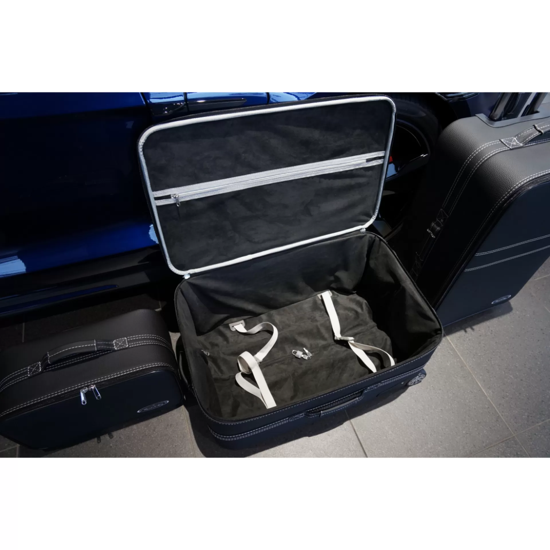 Roadsterbag Kofferset Porsche Taycan back (133B) - Leder \/ Kunstleder 4-tlg.