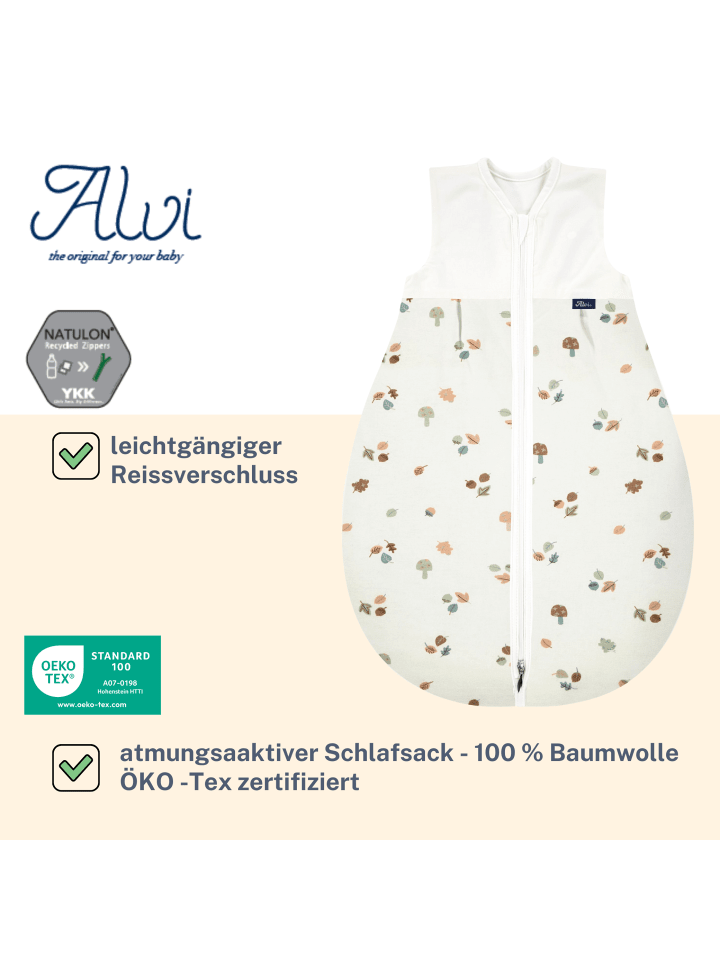 Alvi Mäxchen Sommer Schlafsack light Exclusiv in Forest Goods günstig kaufen