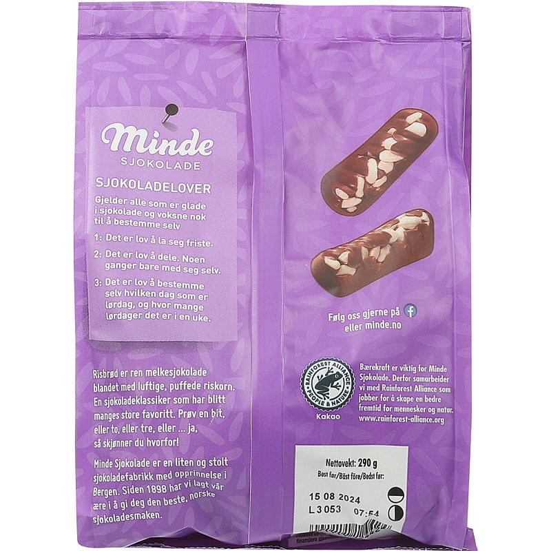 Minde Minde risbrød 290 g i pose