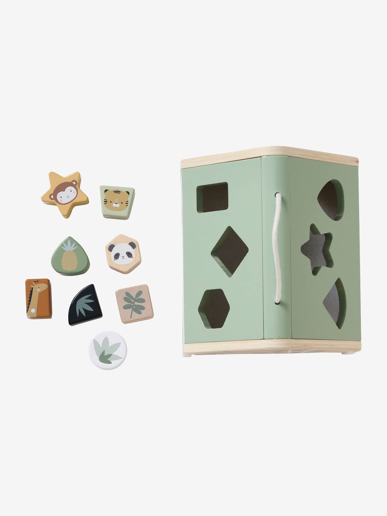 Maison des formes en bois FSC® multicolore