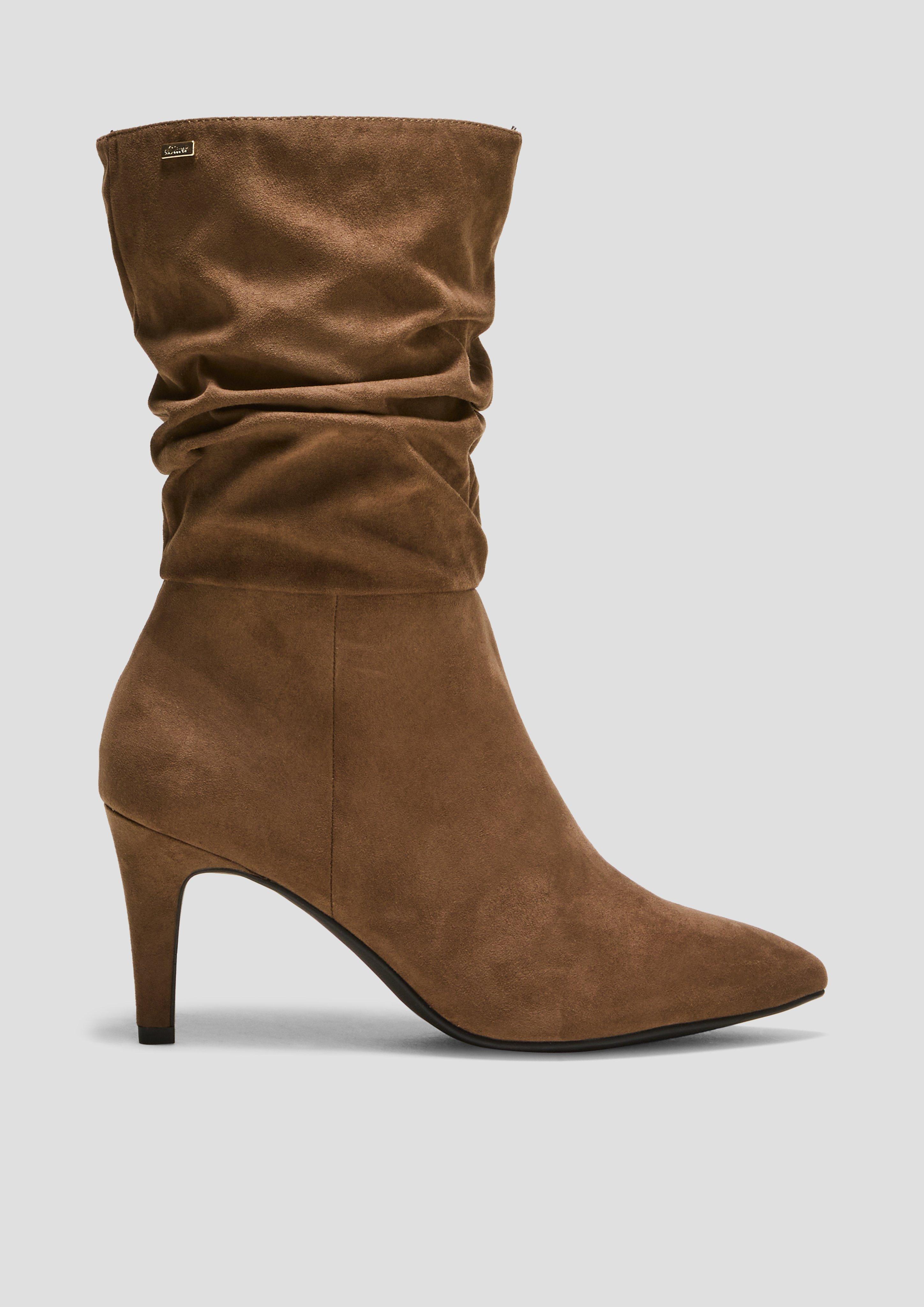 Stiefel in Veloursleder-Optik  6008293-348