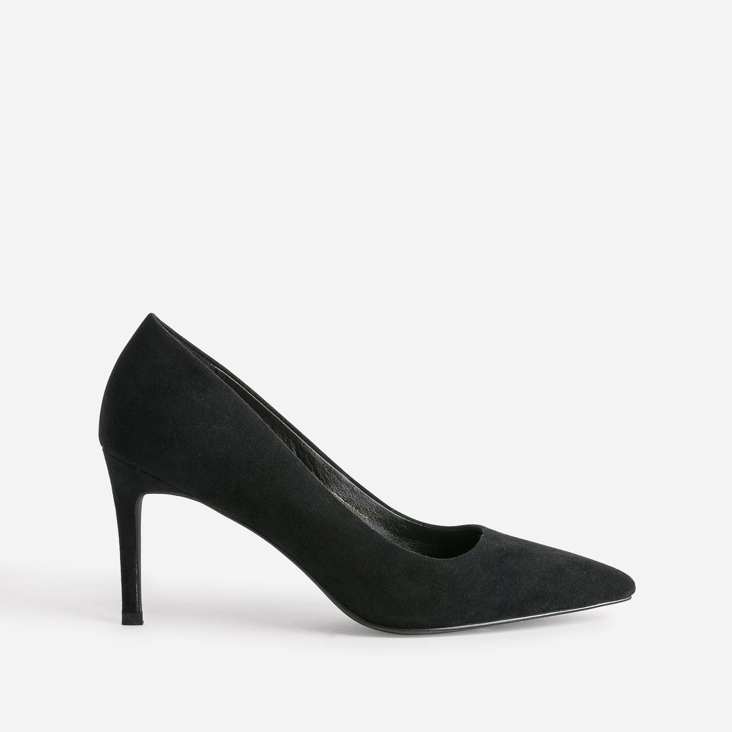 Escarpin TEXTO noir suédé éco-conçu à talon fin