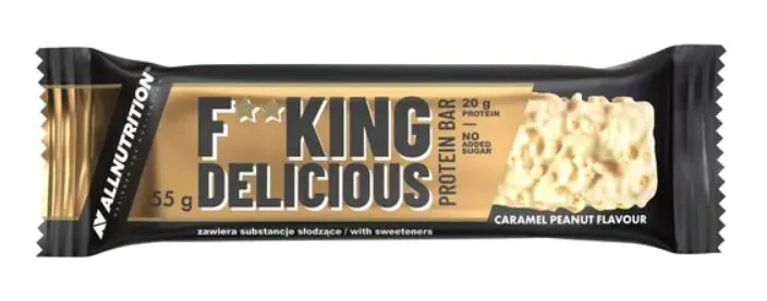Allnutrition Fitking Delicious Caramel - Протеинска плочица 55 г