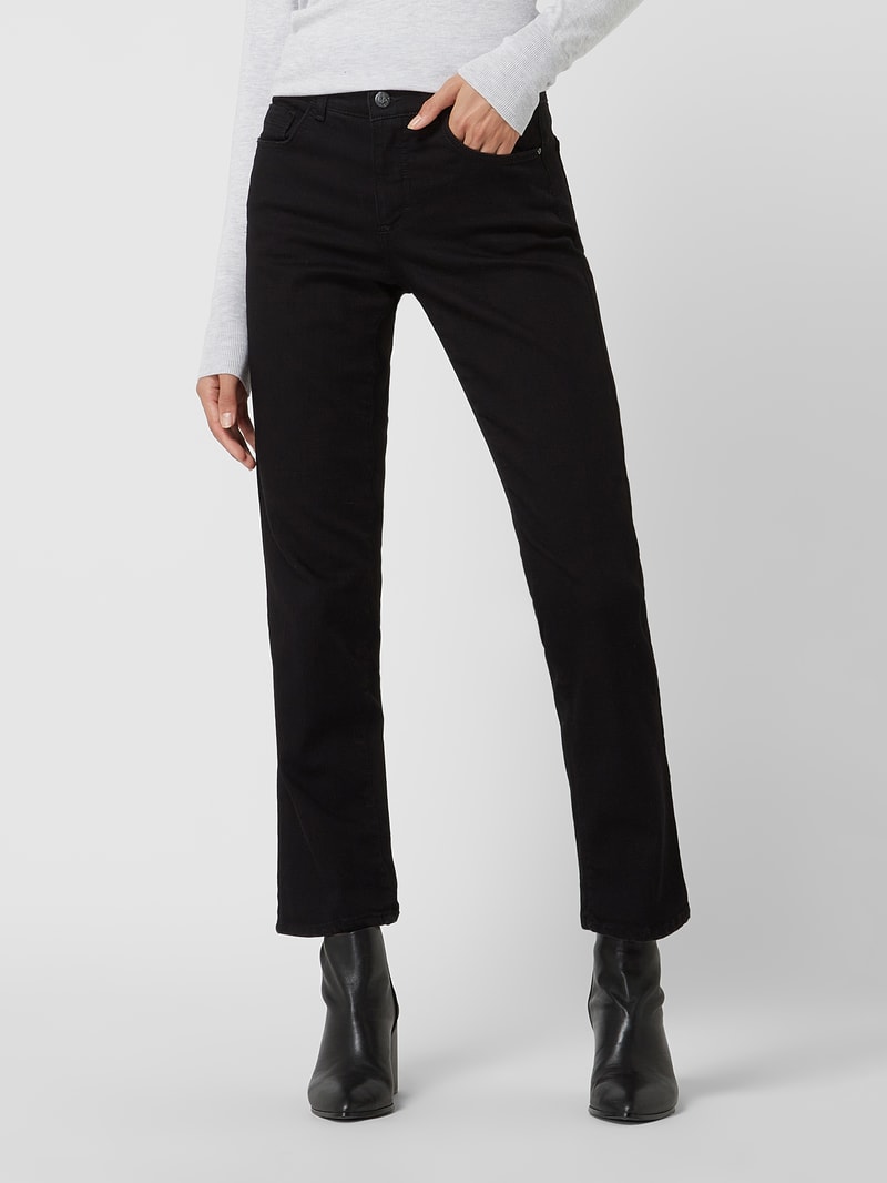Jeans mit 5-Pocket-Design Modell 'DOLLY' in schwarz