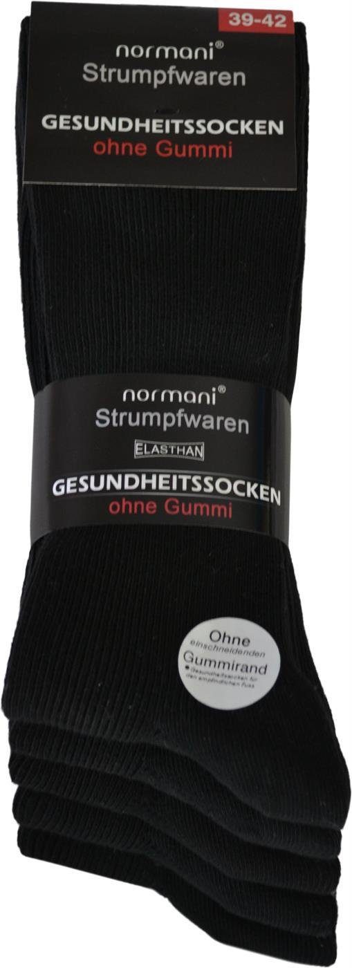 normani Diabetikersocken 10 Paar Gesundheitssocken mit hohem Baumwollanteil (10 Paar) ohne einschneidendes Bündchen