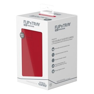Ultimate Guard Flip`n`Tray 100+ XenoSkin Monocolor - Rot