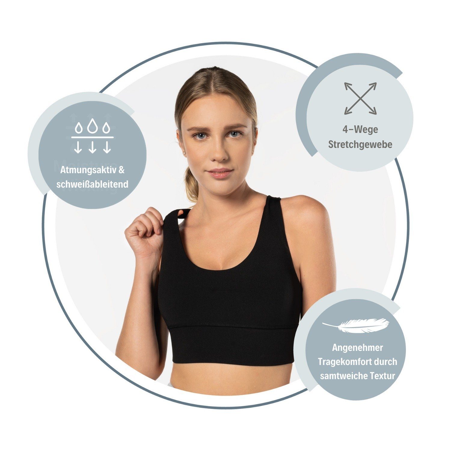 Lioness Activewear Sport-BH Rücken grekreuzt