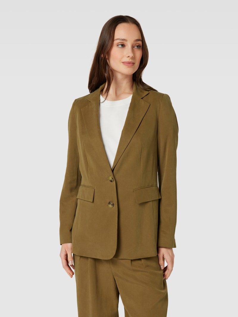 Blazer mit Pattentaschen in khaki