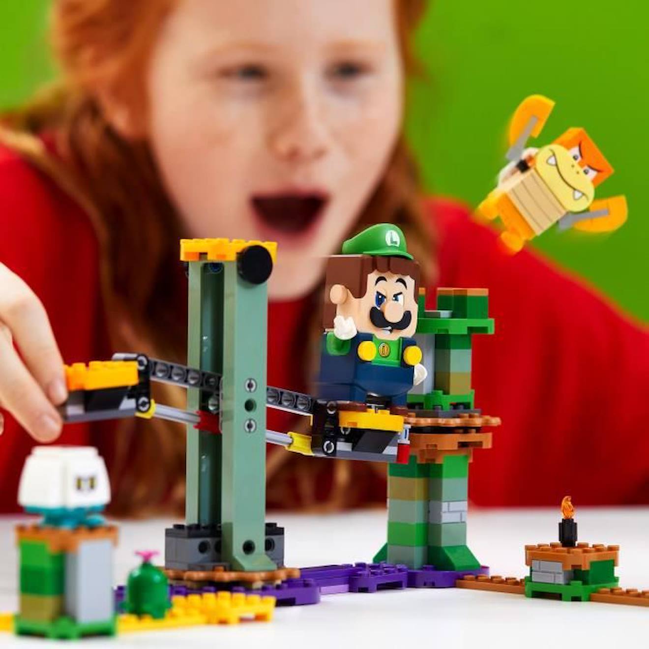 LEGO® 71387 Super Mario Pack de Démarrage Les Aventures de Luigi, Jeu Interactif de Construction vert