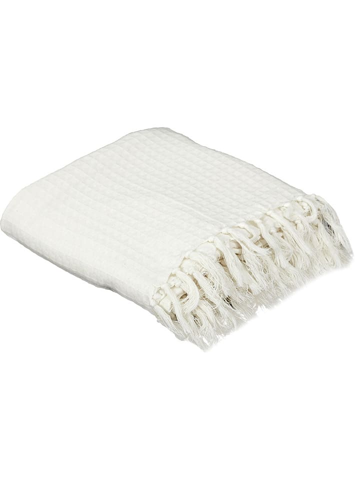 THE HOME DECO FACTORY Plaid in Creme - (L)250 x (B)170 cm günstig kaufen onesize