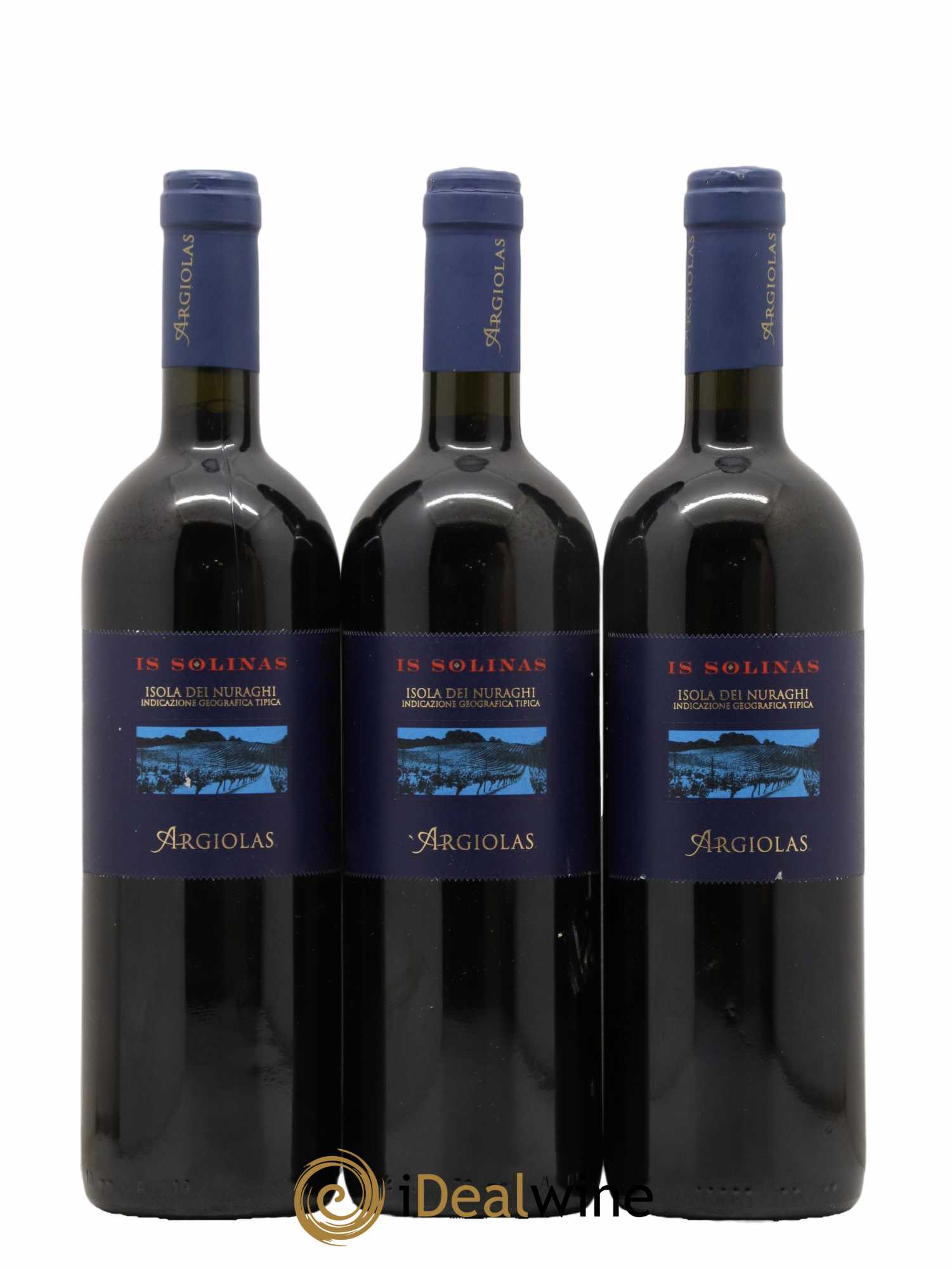 Italie Isola Del Nuraghi Argiolas 2012 - Lot de 3 Bouteilles