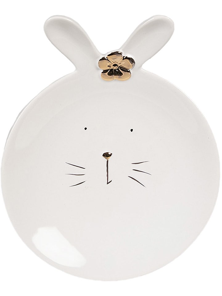 Clayre & Eef Dessertteller in Weiß - Ø 19 cm günstig kaufen onesize