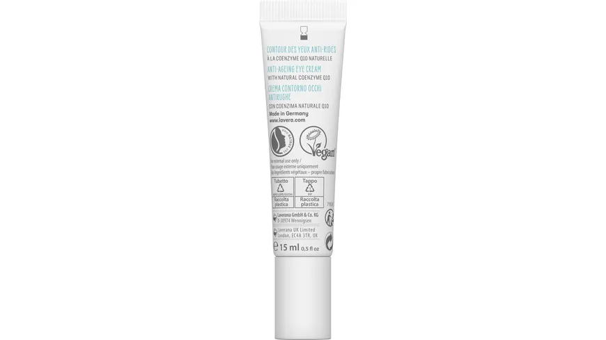 lavera BASIS SENSITIV Anti-Falten Augencreme Q10 15 ml