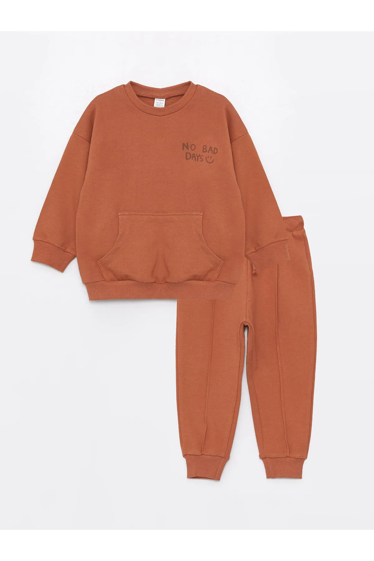 LC Waikiki  Baby-Sweatshirt und Trainingshose mit Rundhalsausschnitt im 2er-Pack