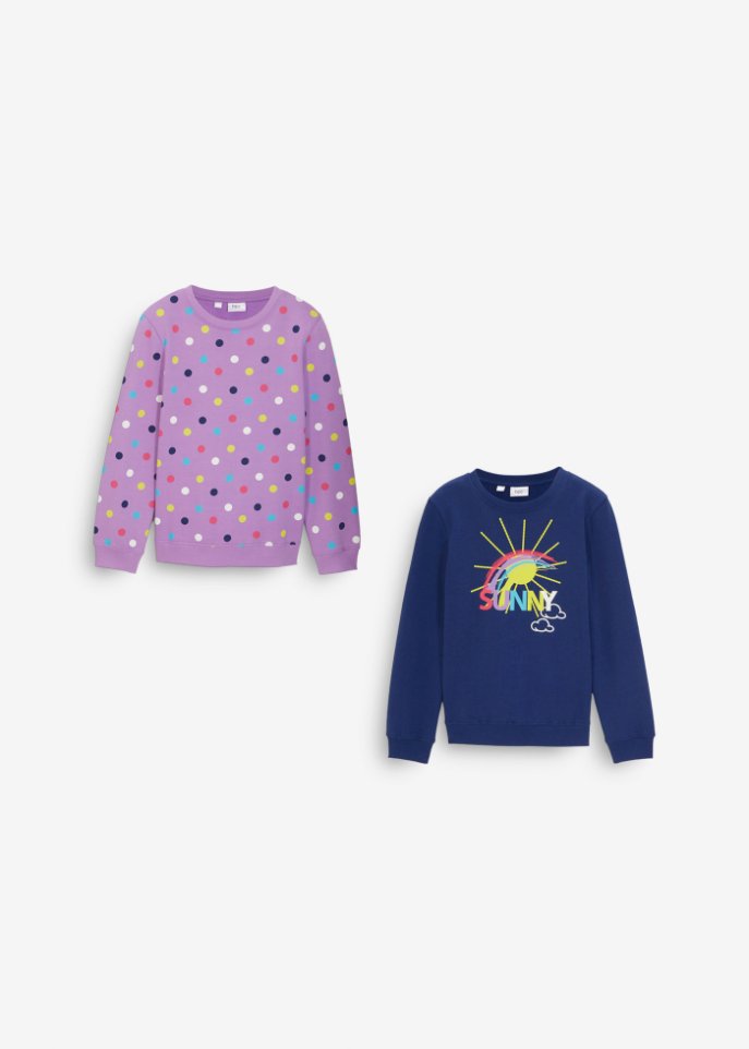 Mädchen Sweatshirt (2er Pack)