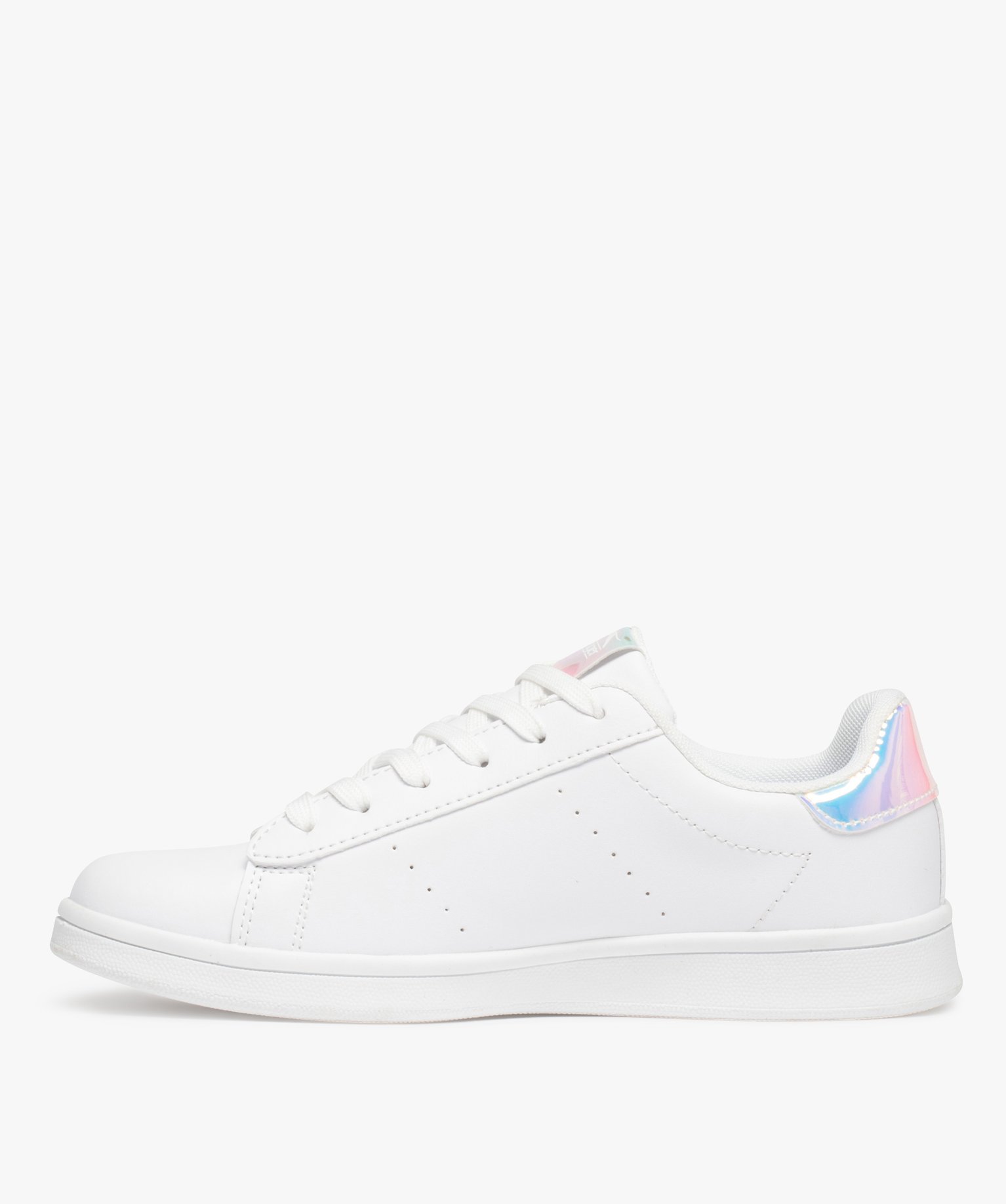 Baskets fille unies avec détails irisés – Slazenger Miram blanc | GEMO
