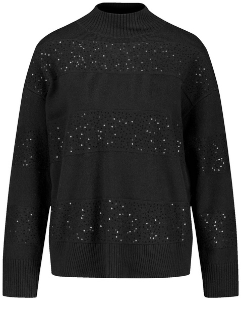 Pullover mit Turtleneck und Dekor