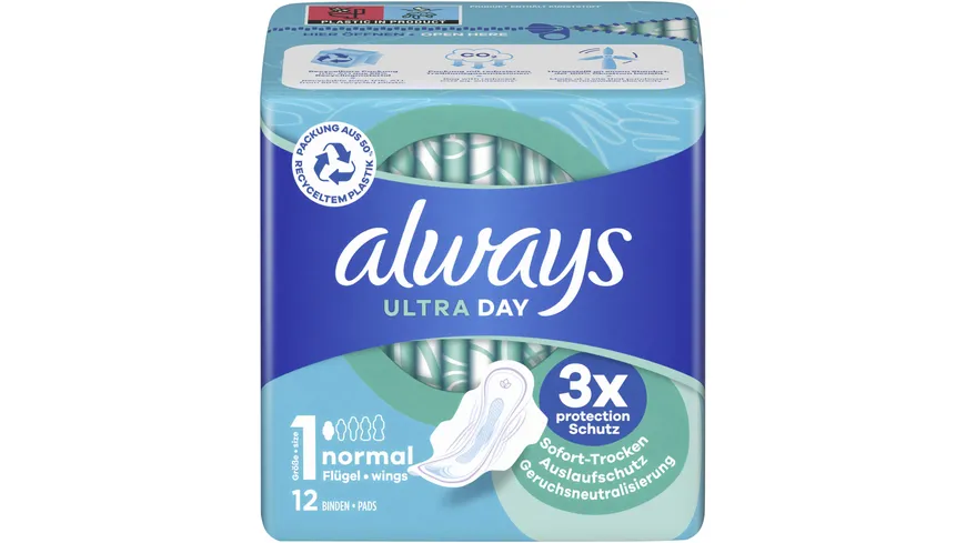 Always ULTRA Damenbinden Normal mit Flügeln