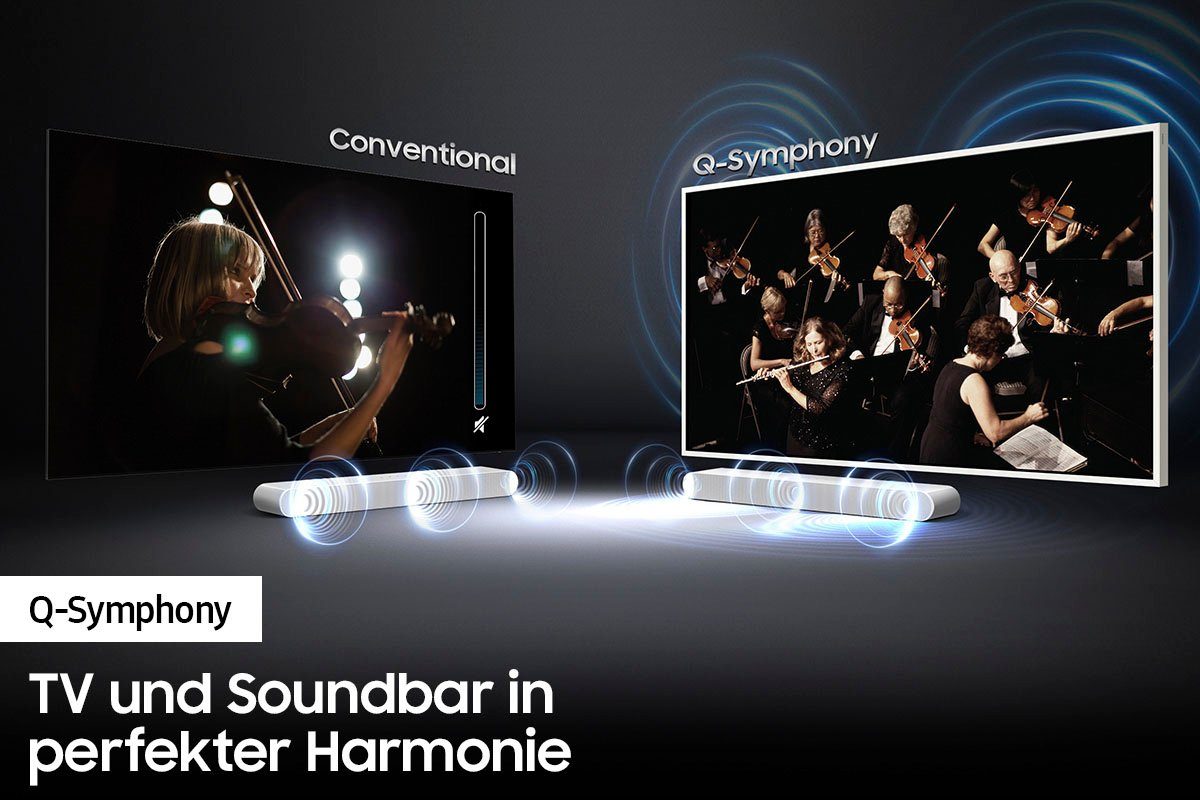 Samsung HW-S66B / HW-S67B 5.0 Soundbar (Bluetooth, WLAN (WiFi), 200 W, 5.0-Kanal,Dolby Atmos 5.0- und DTS Virtual:X-Unterstützung,RMS: 200 W)