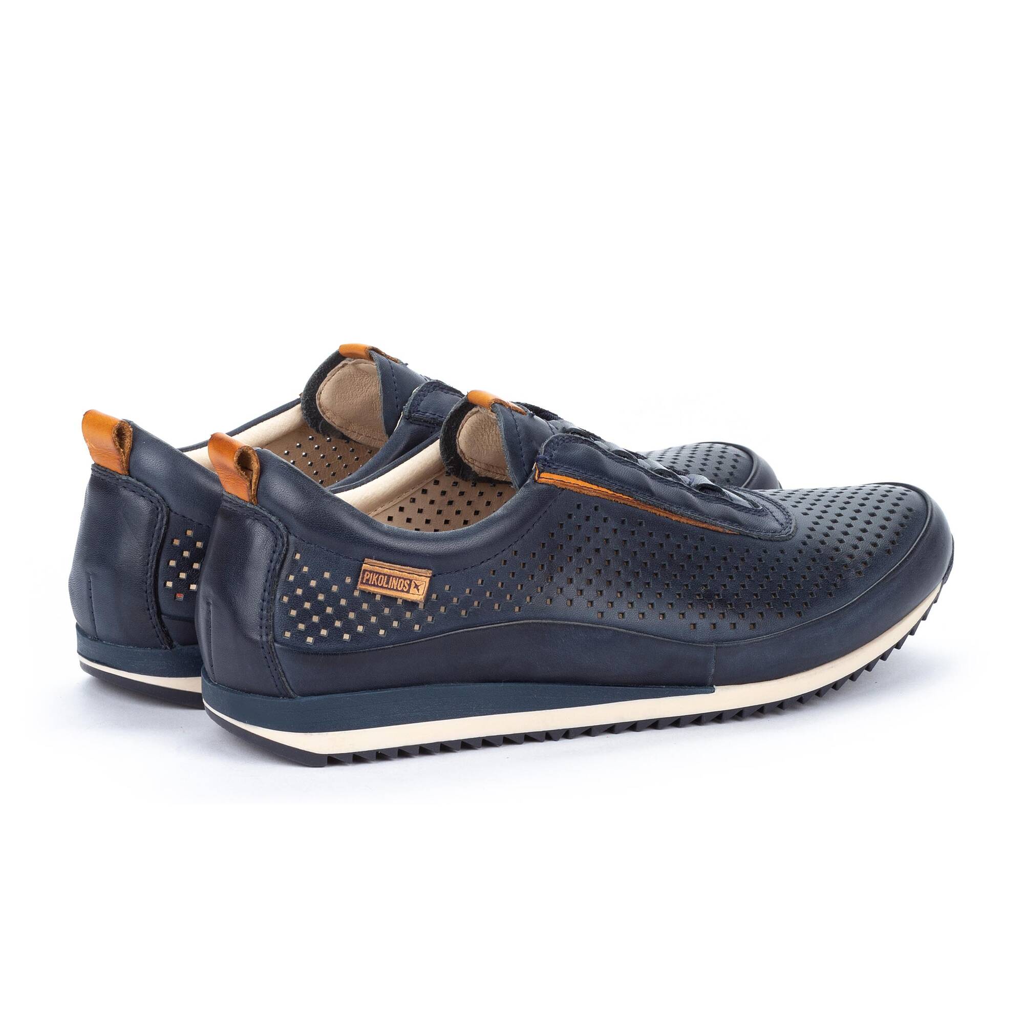 Buty sportowe męskie z gumkami - NIEBIESKIE