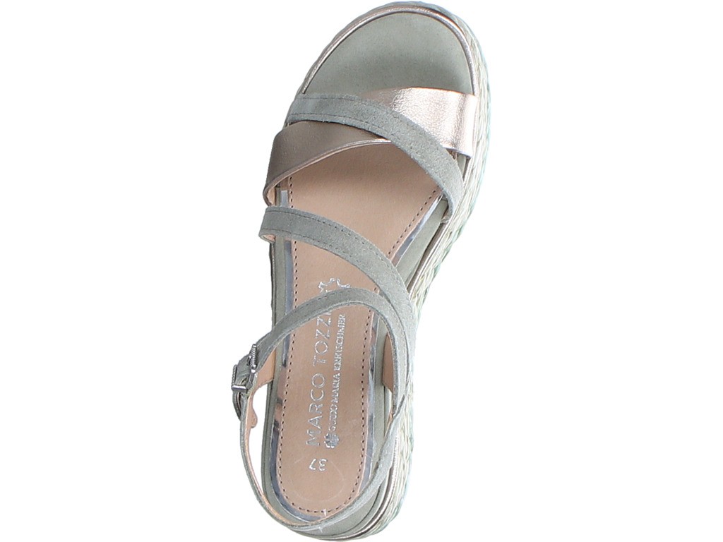 MARCO TOZZI Riemchen Sandalen grau