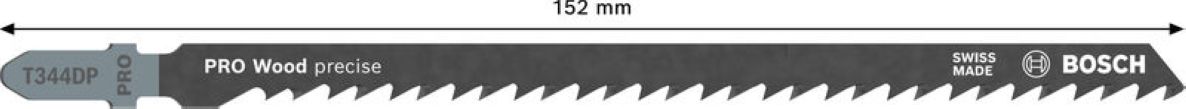 Bosch Blue Accessories 2608665240 PRO Wood precise T344DP λάμα σέγας 152 mm 25 τεμαχίων