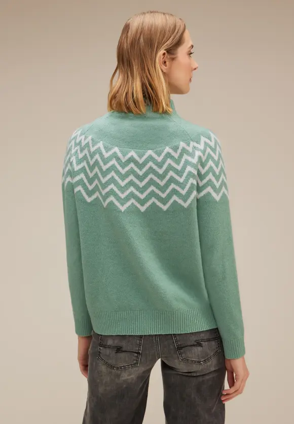 Street One Pullover mit Stehkragen