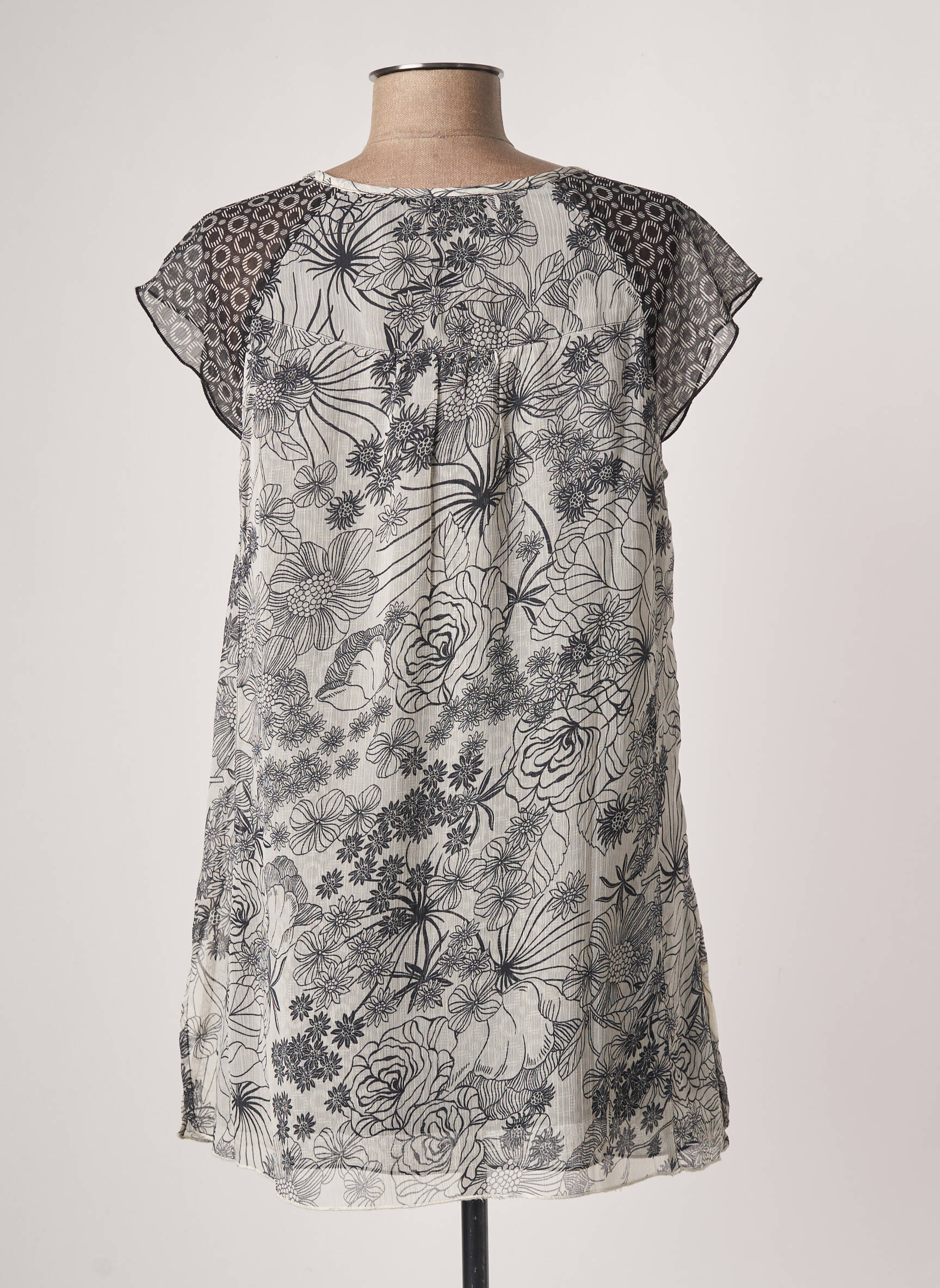 Jac Jac Tuniquemanchecourte Femme couleur gris