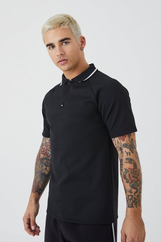Slim-Fit Colorblock Poloshirt