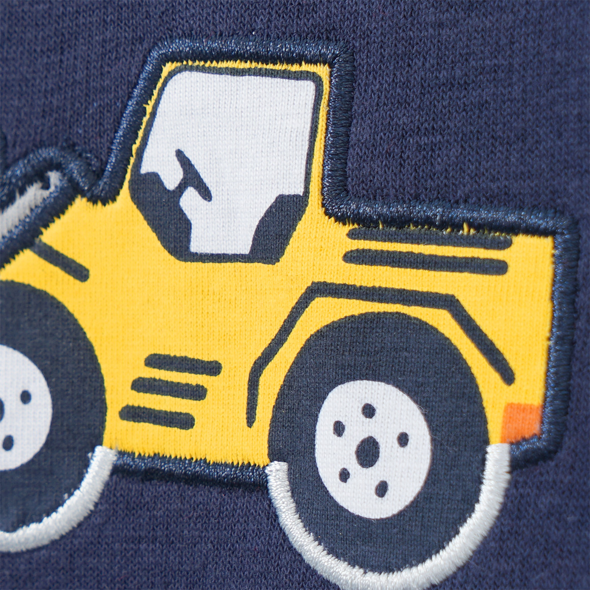 Baby Sweatshirt mit Radlader-Applikation
