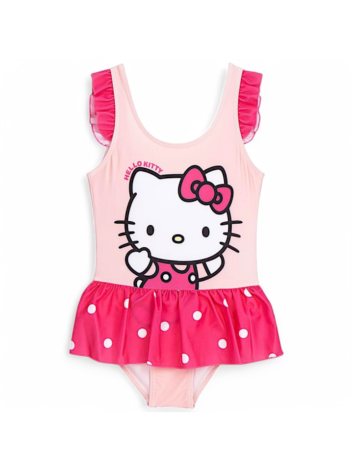 Hello Kitty Badeanzug Hello Kitty  mit Rüschendetails  in Rosa günstig kaufen