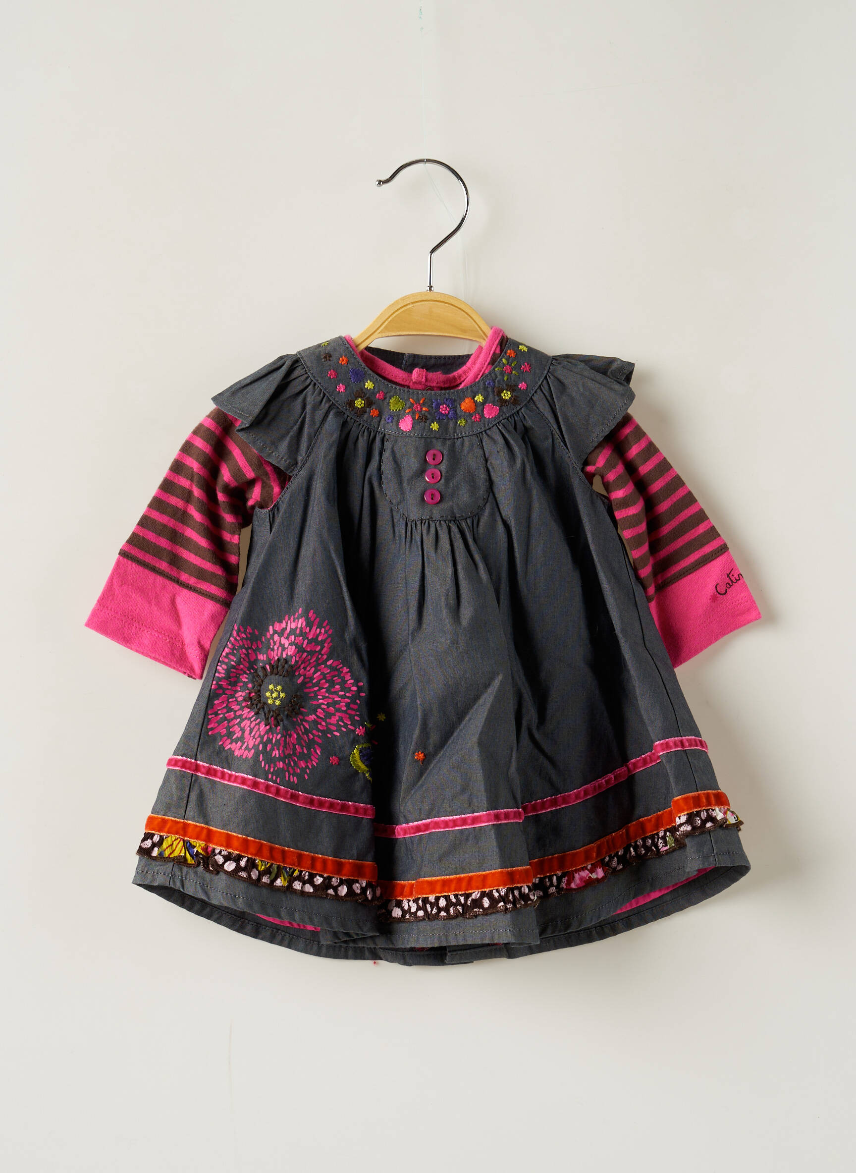 Catimini Robes Courtes Fille couleur bleu