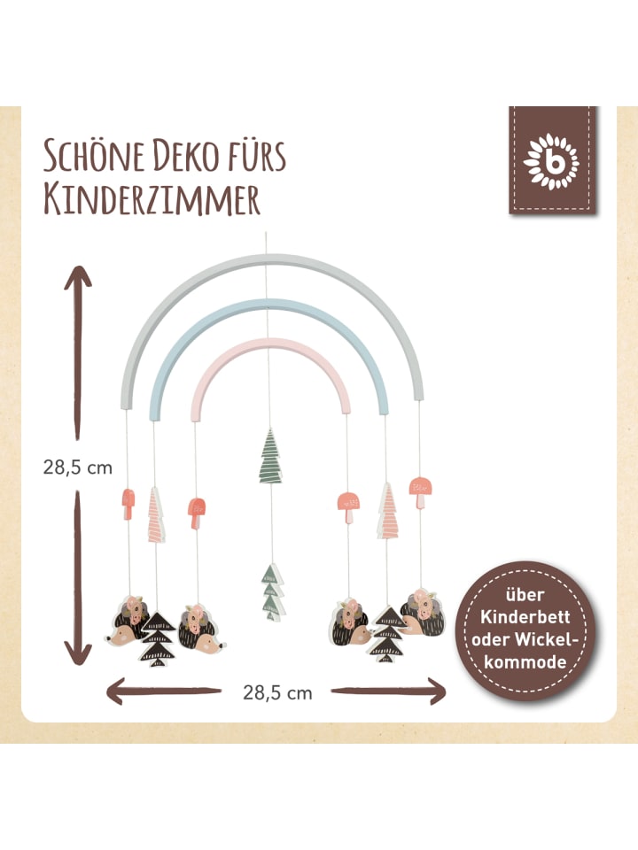 Bieco Spielwaren Mobile Holz Igel - ab Geburt in Mehrfarbig günstig kaufen onesize