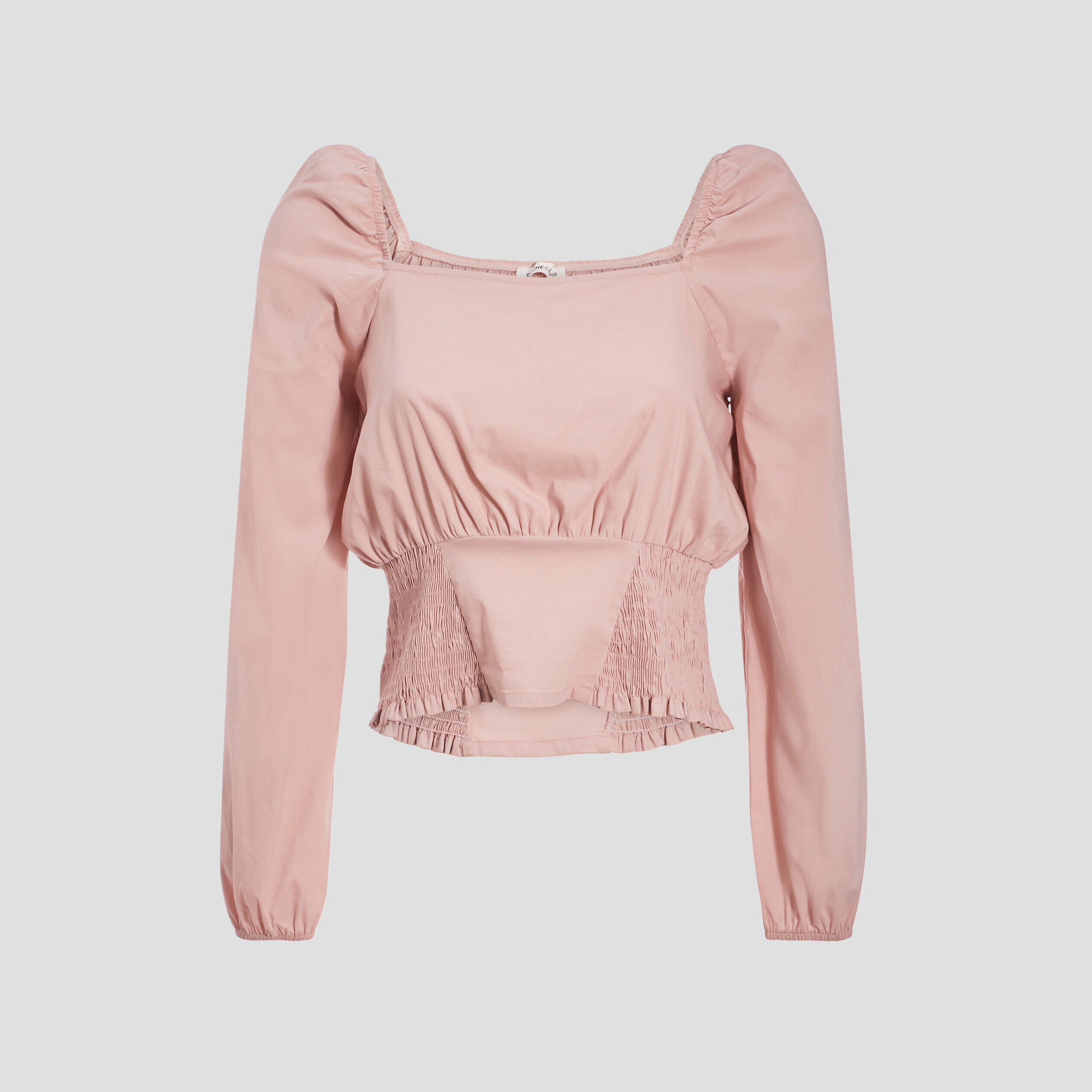 Blouse manches longues rose pastel femme | Cache Cache