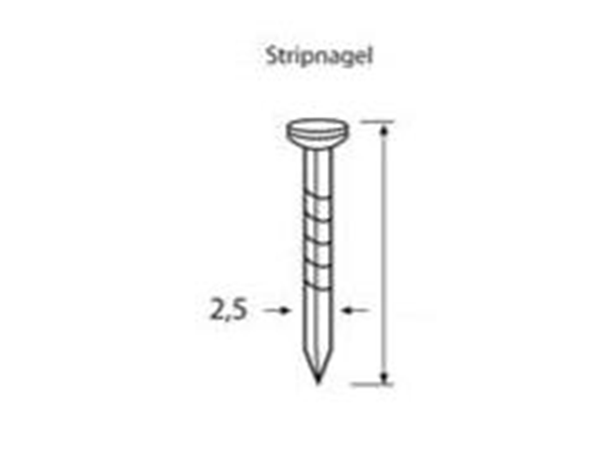 Dutack 5211003 Stripnagel Βαλλιστικός σκληρός χάλυβας 2,5 x 22 mm 1000 τεμ.