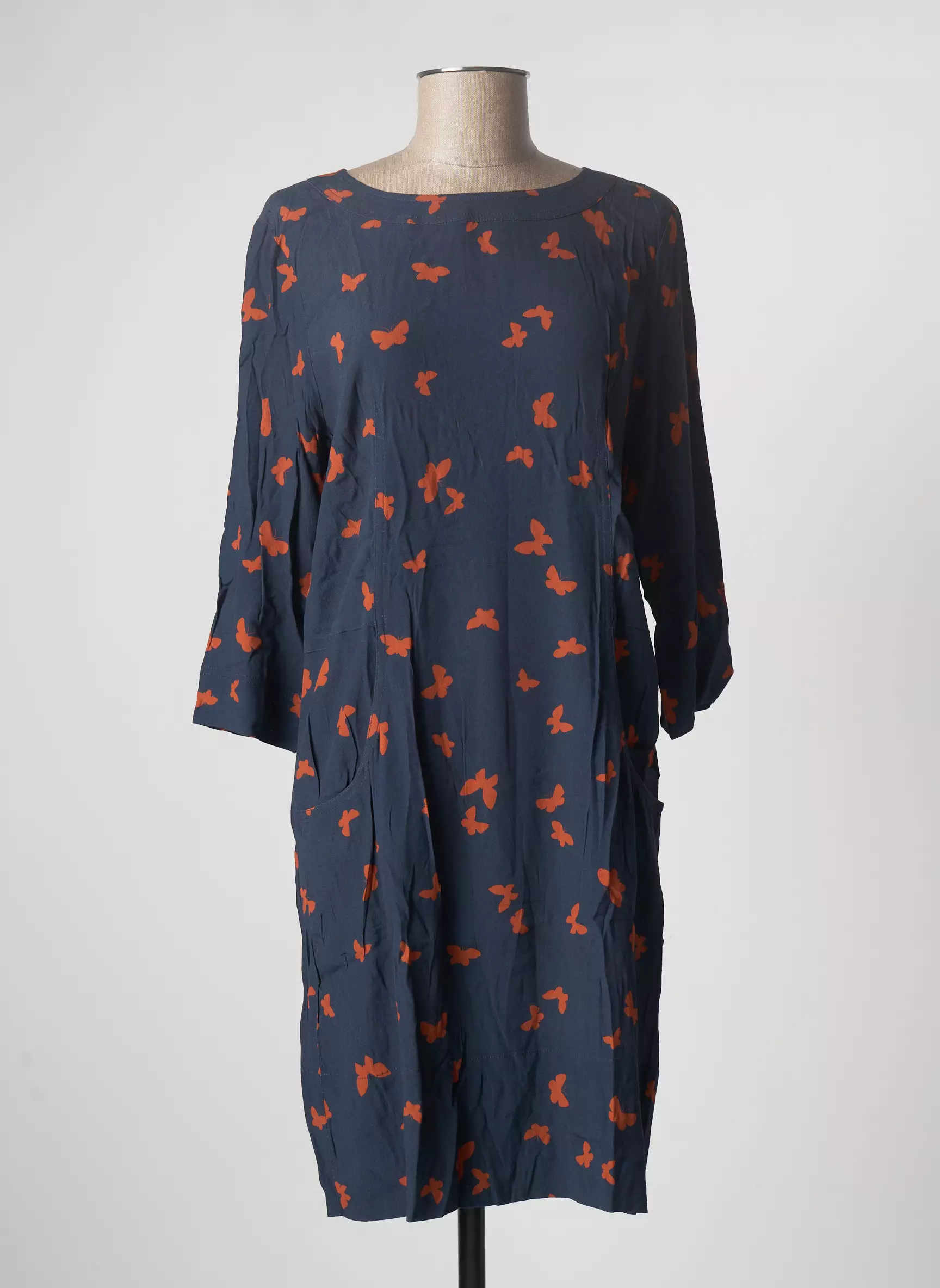 Zyga Robes Mi Longues Femme couleur bleu