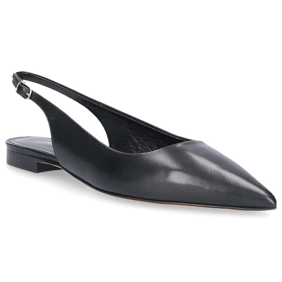EN AVANT - Sling-Ballerinas 2765 Kalbsleder - schwarz