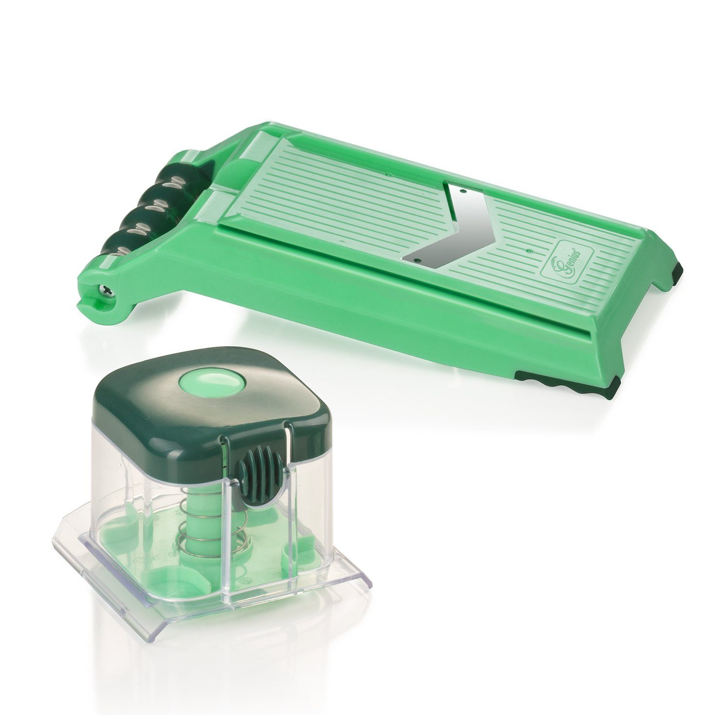 Genius Gemüsehobel Nicer Dicer Chef verstellbarer Hobel, Anti-Rutsch-Fuß