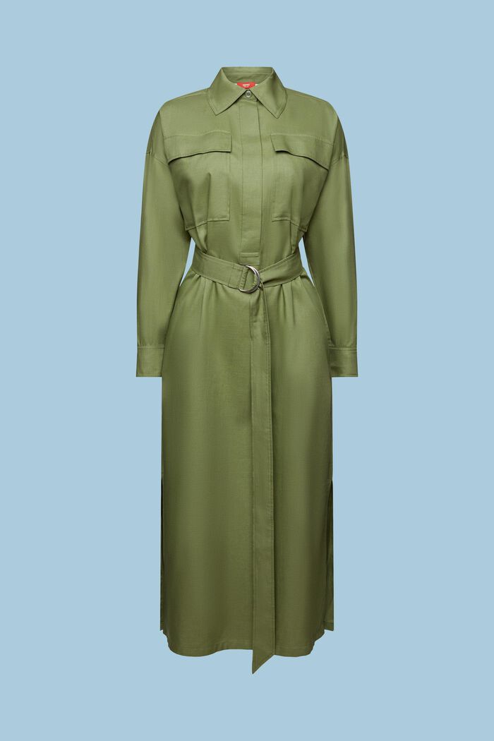 Midi-Hemdblusenkleid