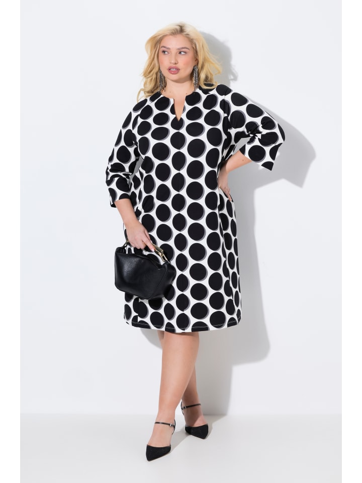 Ulla Popken Midikleid in schneeweiß günstig kaufen