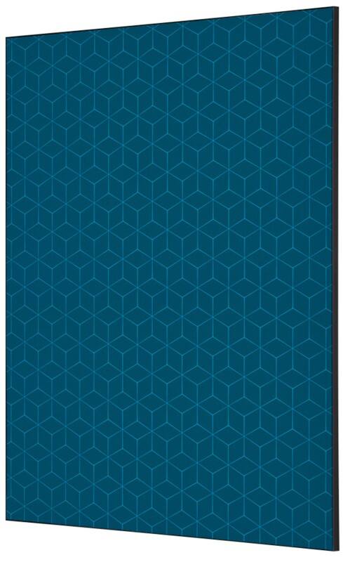 SHOWDOWN Textile Wanddekoration Hexagon Mehrfarbig Aluminium