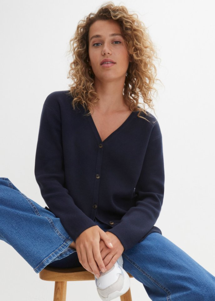 Essential Milano Rib Strickjacke