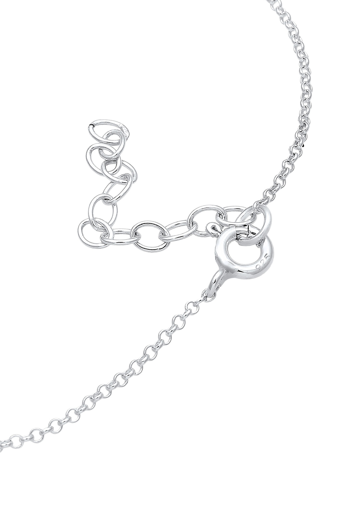 Elli Women's Circle Bracelet with Crystals in 925 Sterling Silver
