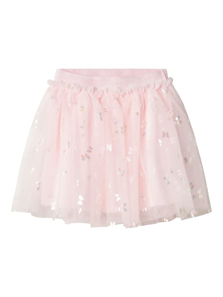 name it Glänzender Tüllrock mit elastischem Bund und Glitzer in Rosa günstig kaufen 92