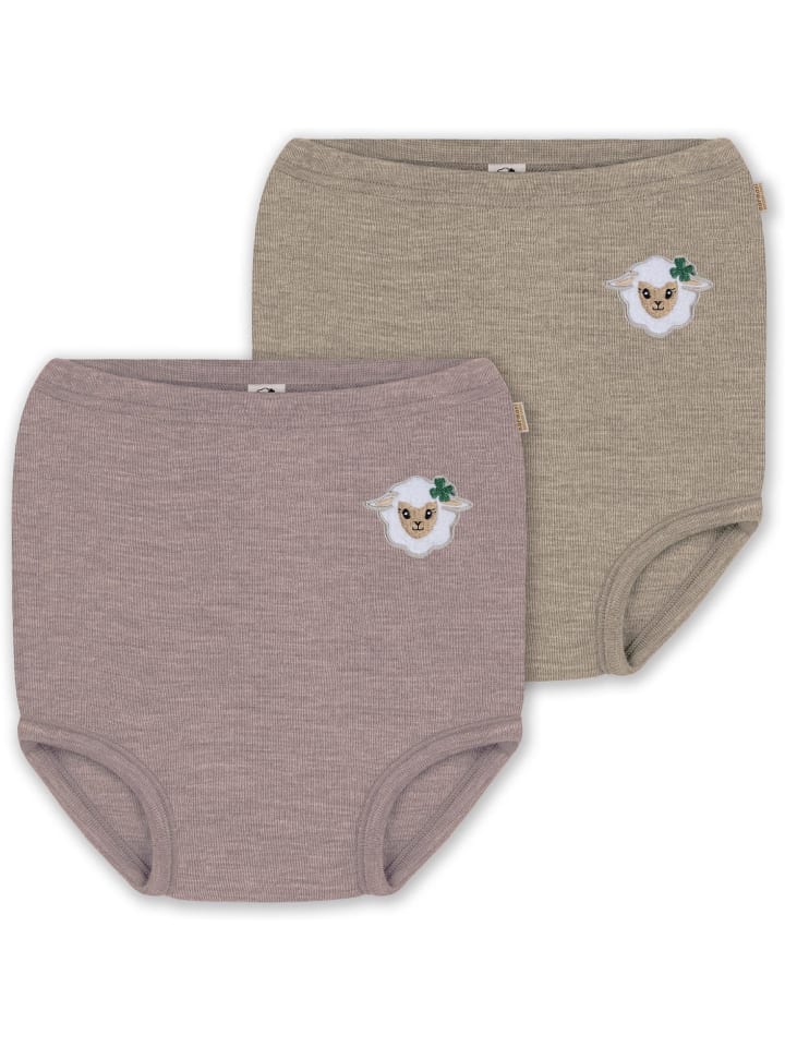 Normani Outdoor Sports 2er Pack Baby Merino Windelhose Tokoroa in Beige/Rosa günstig kaufen