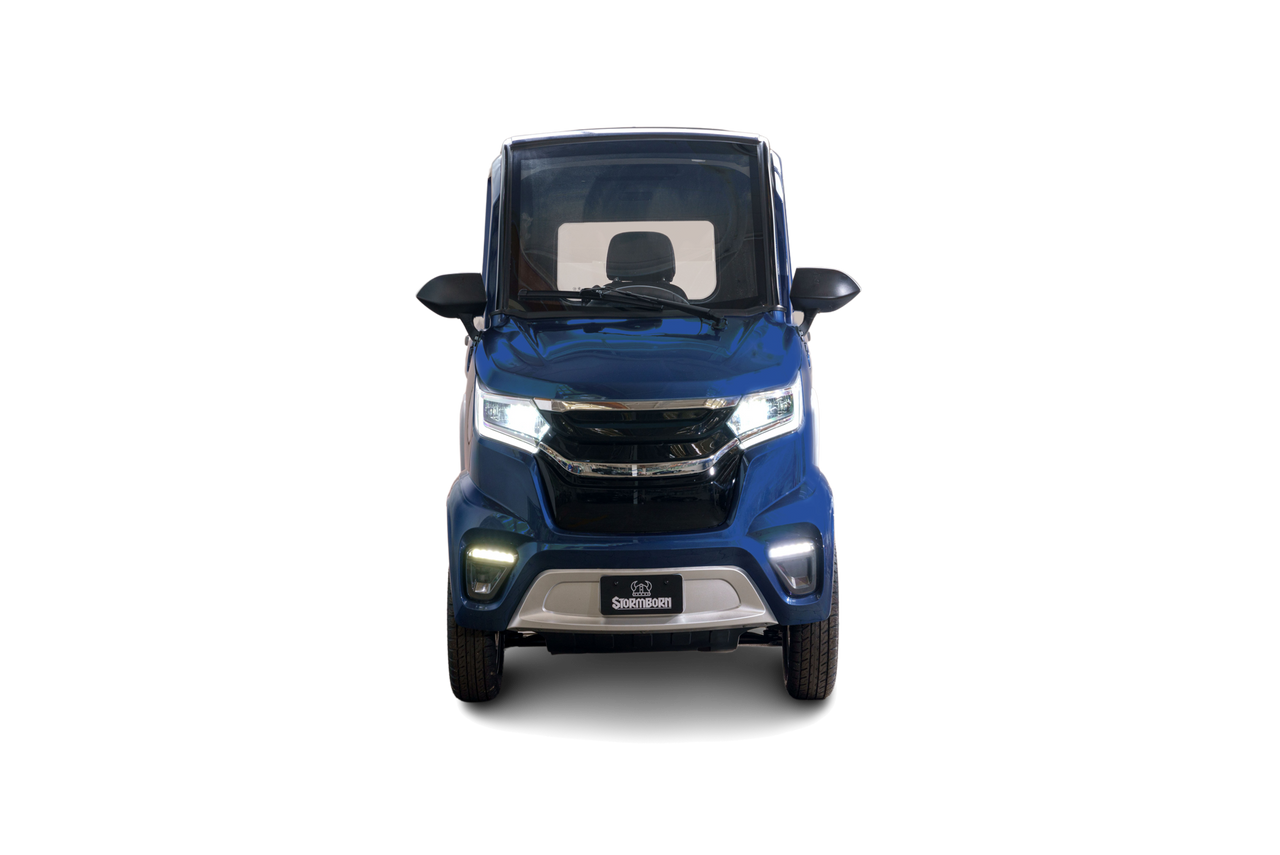 Stormborn X8 GT – 3 kW, Li-Ion-Akku , 45 km/h dunkelblau metallic - Elektrokabinenroller