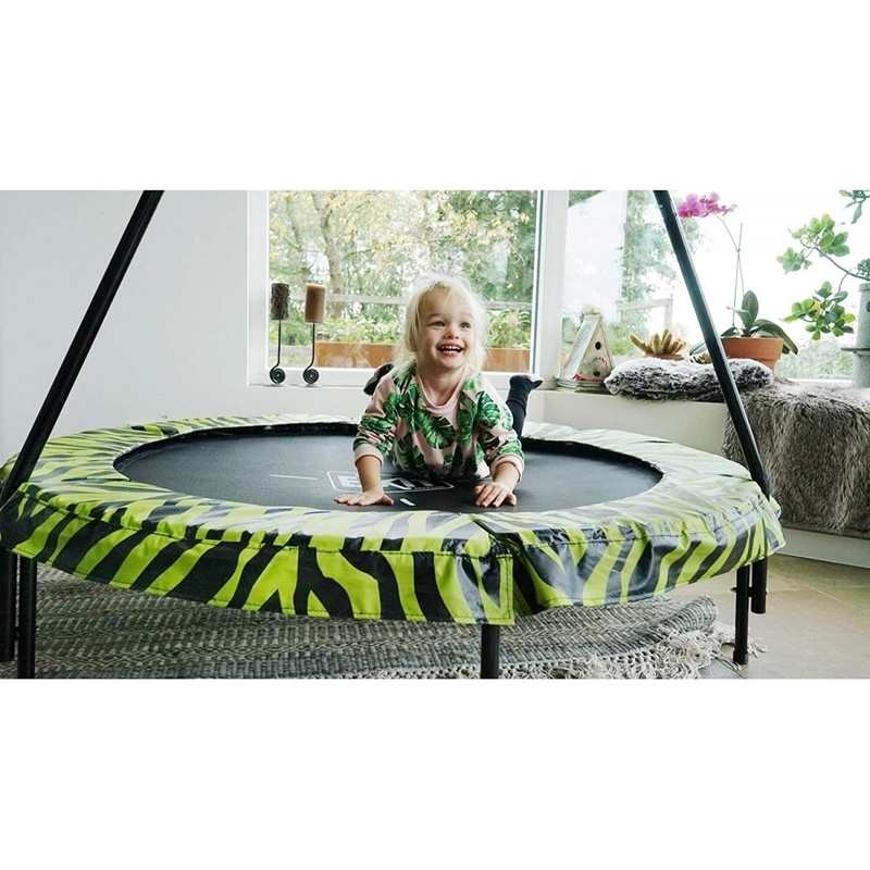 Trampoline 140cm avec guidon Tiggy Junior vert limon